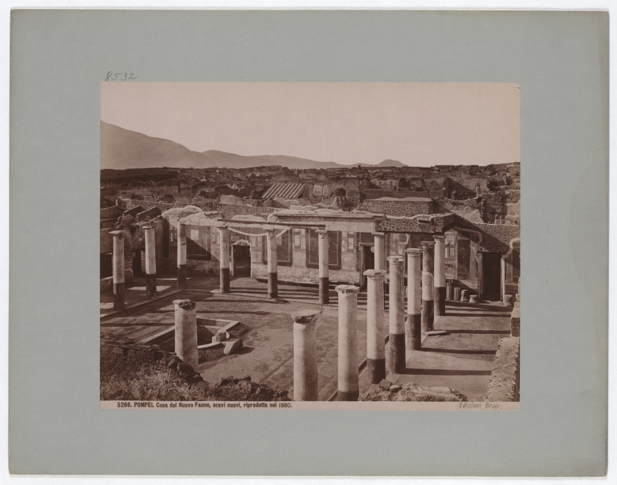 Pompeii: House of the New Faun, new excavations, reproduced in 1880, No. 5266 from Giacomo Brogi