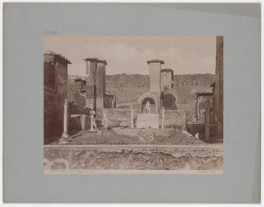 Pompeii: House of Marco Lucretius, No. 5047a from Giacomo Brogi