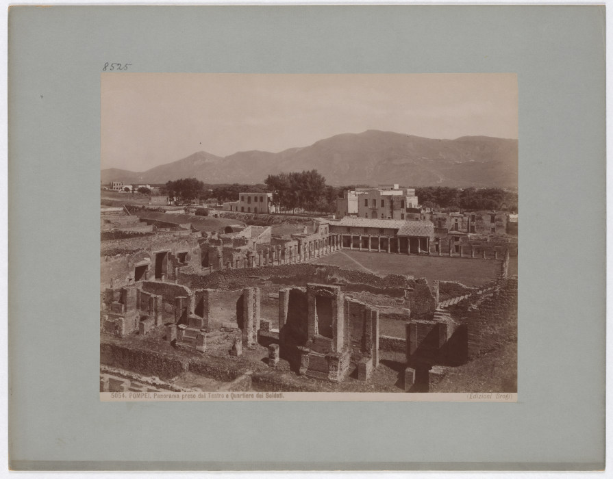 Pompeii: Panorama taken from the Theatre and Soldiers Quarter, No. 5054 from Giacomo Brogi