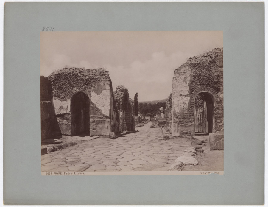 Pompeii: Gate of Herculaneum, No. 5074 from Giacomo Brogi