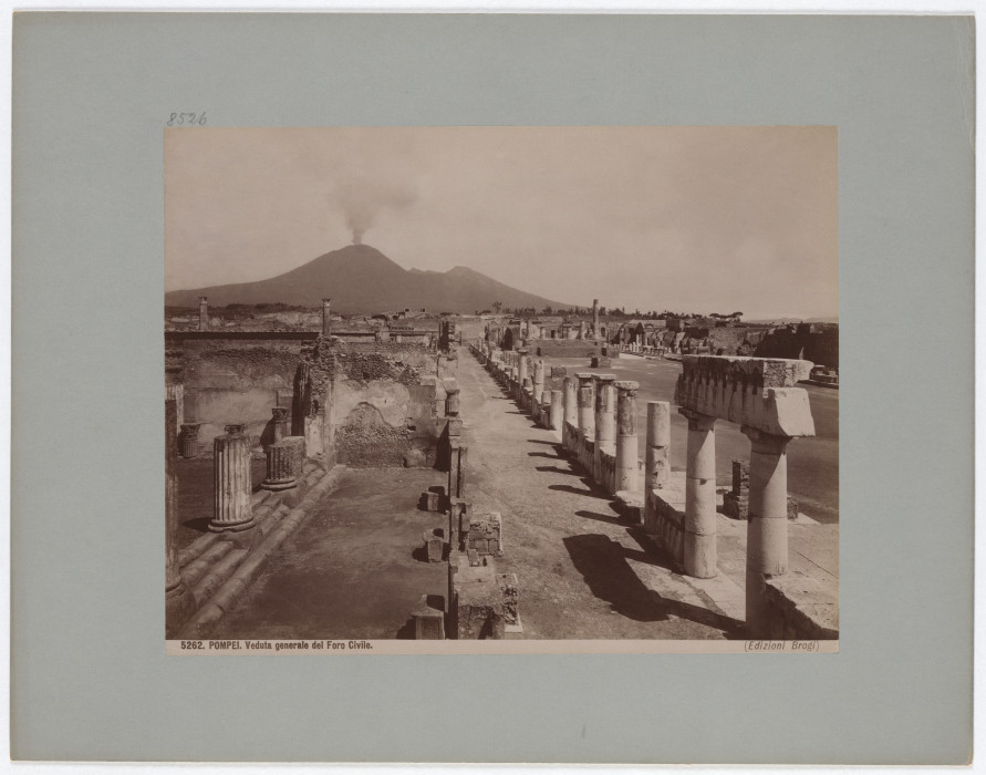 Pompeii: General view of the Civil Forum, No. 5262 from Giacomo Brogi