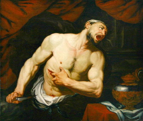 The Death of Cato of Utica (oil on canvas) from Gian Battista Langetti