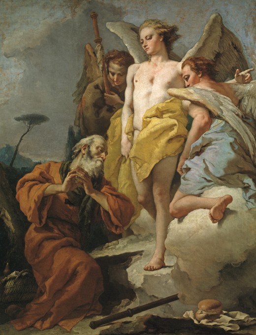 Abraham and the Three Angels from Giandomenico Tiepolo