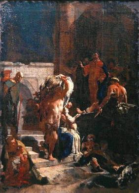 Healing of a Sick Man at the Pool of Bethesda, c.1718-20 (oil on canvas)