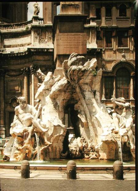The Four Rivers Fountain, 1648-51 from Gianlorenzo Bernini