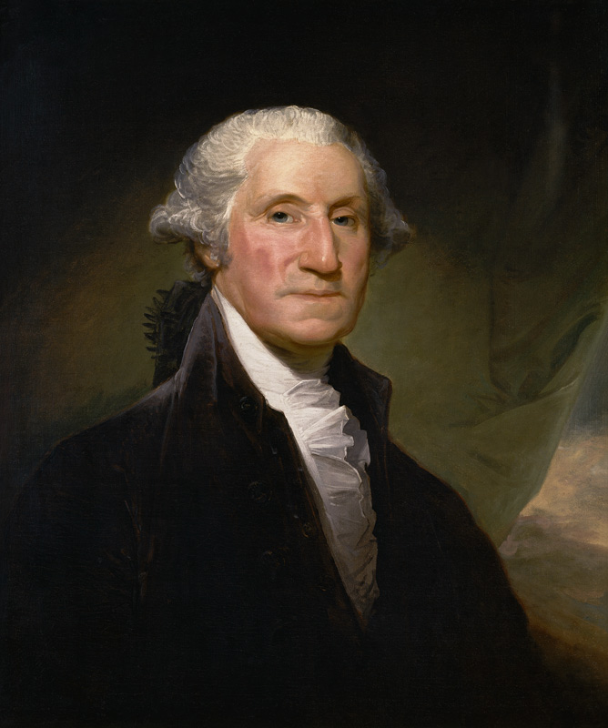 Portrait George Washington from Gilbert Stuart