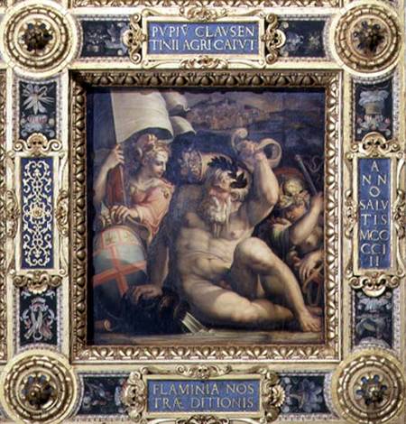 Allegory of the Romagna region from the ceiling of the Salone dei Cinquecento from Giorgio Vasari