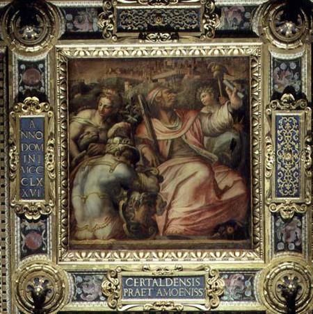 Allegory of the town of Certaldo from the ceiling of the Salone dei Cinquecento from Giorgio Vasari