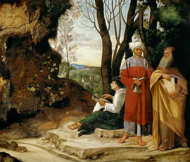 The three philosophers from Giorgione (aka Giorgio Barbarelli or da Castelfranco)