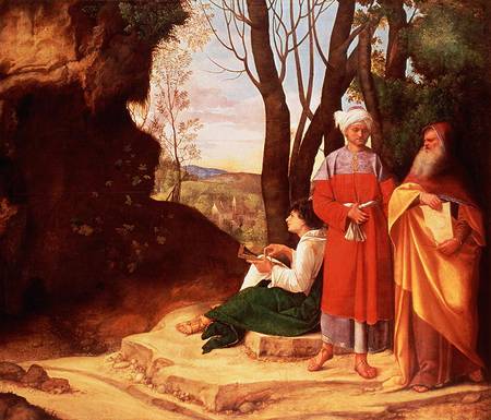 The Three Philosophers from Giorgione (aka Giorgio Barbarelli or da Castelfranco)