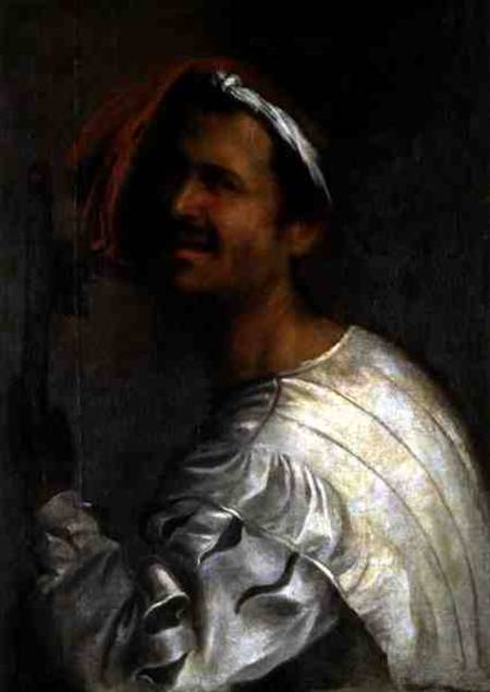 Singer with his Flute from Giorgione (aka Giorgio Barbarelli or da Castelfranco)