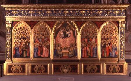 Coronation of the Virgin Polyptych (panel) from Giotto (di Bondone)