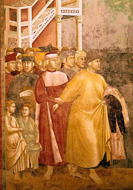 St. Francis Renounces all Worldly Goods, detail of Pietro di Bernardone from Giotto (di Bondone)
