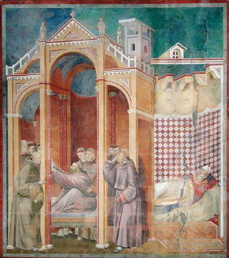The Vision of Brother Agostino and the Bishop of Assisi from Giotto (di Bondone)