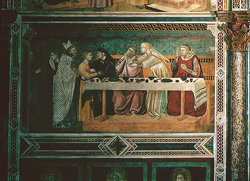 Der hl. Nikolaus befreit den Knaben Adeodat aus den Haenden der Agarener und bringt ihn seinen Elter from Giotto (Schule)