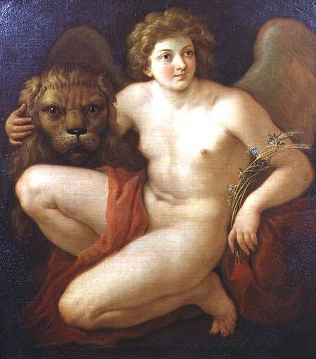 Peace, holding a lion's head from Giovanni Battista Cipriani