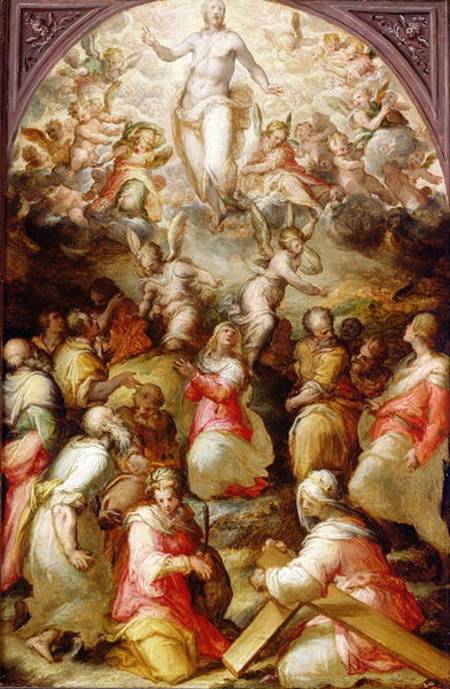 The Ascension of Christ with St. Agnes and St. Helen from Giovanni Battista Naldini