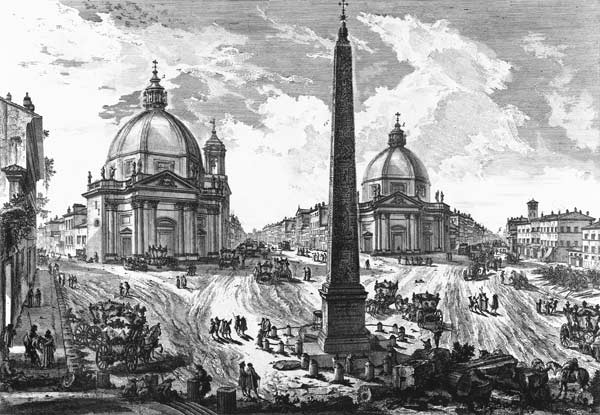 Veduta della Piazza del Popolo, c.1750 from Giovanni Battista Piranesi