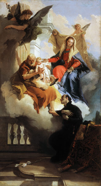 G.B.Tiepolo / Holy Family & St.Cajetan from Giovanni Battista Tiepolo