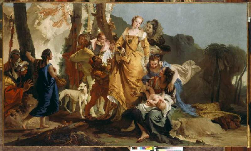 The Auffindung of the Moses boy from Giovanni Battista Tiepolo
