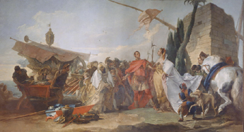 Die Begegnung von Caesar und Cleopatra from Giovanni Battista Tiepolo