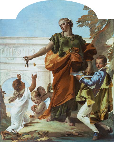 Charity Dispensing Alms (fresco) from Giovanni Battista Tiepolo