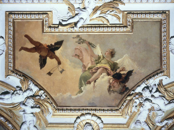 G.B.Tiepolo / Angel w.Lily / Paint./ C18 from Giovanni Battista Tiepolo