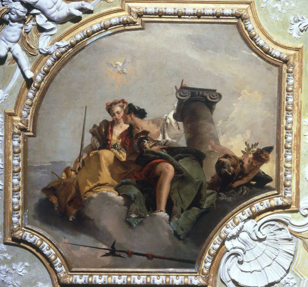 G.B.Tiepolo / Fortitude & Justice / Ptg. from Giovanni Battista Tiepolo