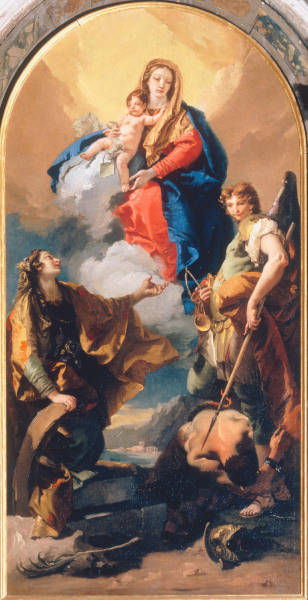 Mary, Child & Saints / Tiepolo from Giovanni Battista Tiepolo