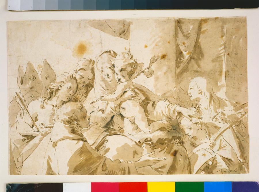 Madonna with Child and Saints from Giovanni Battista Tiepolo