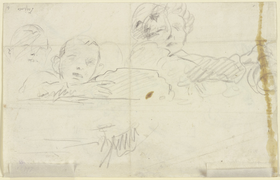 Studies of two figures from Giovanni Battista Tiepolo
