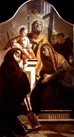 St. Joseph with the Christ Child and Saints