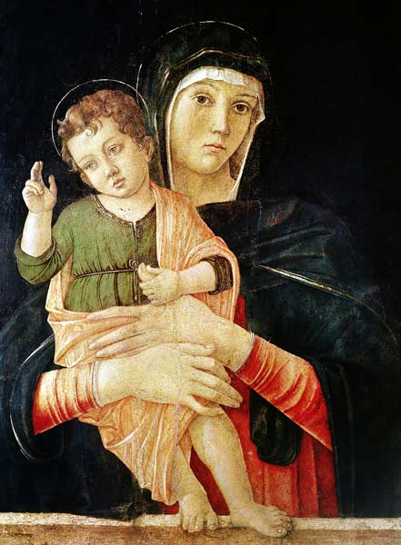 The Virgin and Child Blessing, 1460-70 from Giovanni Bellini