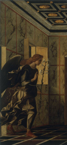 G. Bellini, Annonciation, Ange from Giovanni Bellini