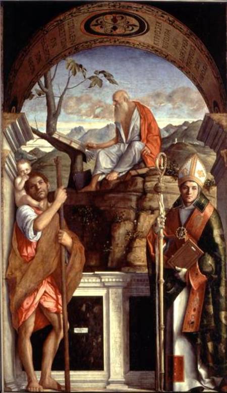 St. Jerome, St. Christopher and St. Augustine from Giovanni Bellini