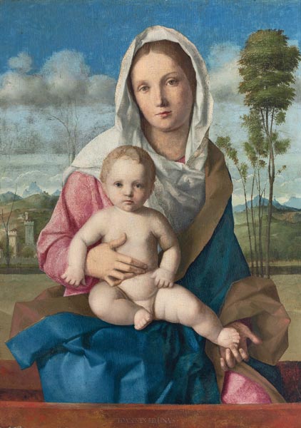 Madonna mit Kind in einer Landschaft. from Giovanni Bellini