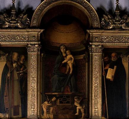 Madonna and Child and Saints (triptych altarpiece) from Giovanni Bellini