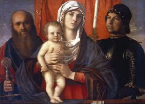 Bellini, Giovanni vers 1430 - 1516. ''La Vierge avec Jesus entre saint Paul et saint Georges'', vers