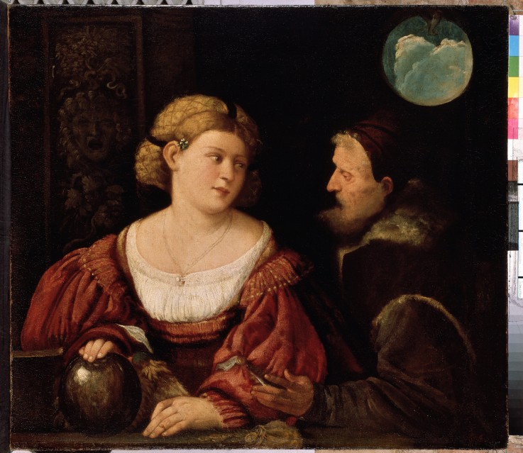 Seduction (Old Man and a Young Woman) from Giovanni Cariani
