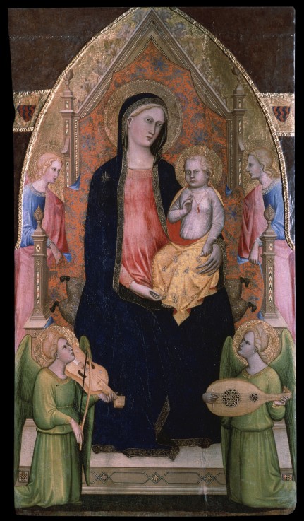 The Virgin and Child enthroned with attendant Angels from Giovanni di Bartolomeo Cristiani