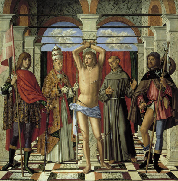 Giovanni Mansueti / St.Sebastian a.o. from Giovanni di Niccolo Mansueti
