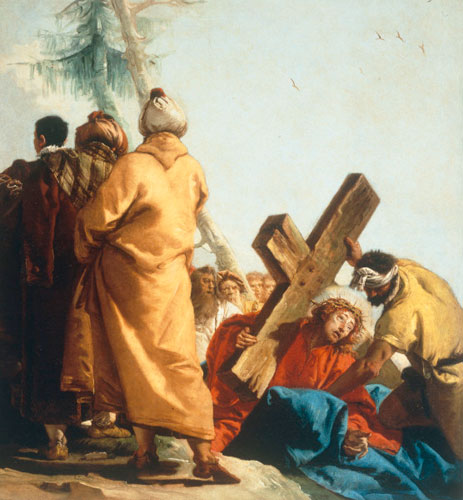 Christ falls beneath the Cross for the second time from Giovanni Domenico Tiepolo