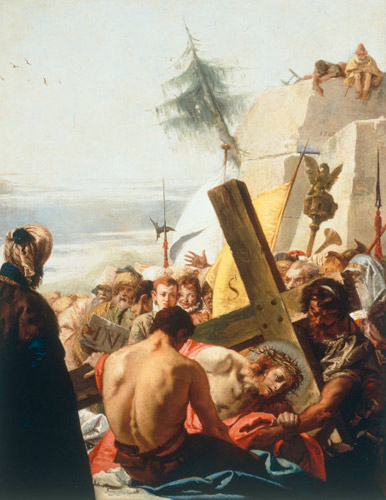 Christ falls beneath the Cross for the third time from Giovanni Domenico Tiepolo