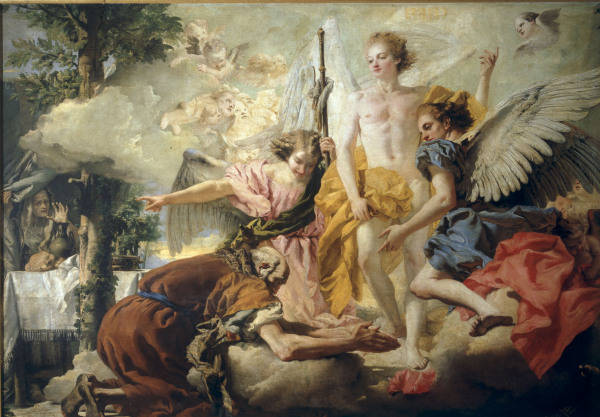 G.D.Tiepolo / Three Angels & Abraham from Giovanni Domenico Tiepolo