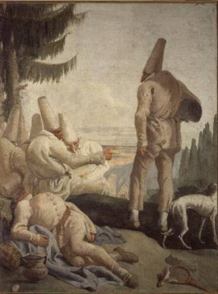 Pulcinella on Holiday from Giovanni Domenico Tiepolo