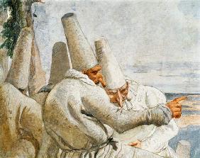 G.D.Tiepolo / Clowns Resting / c.1793