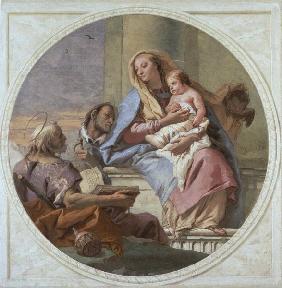 G.D.Tiepolo / Mary w.Child & Saints