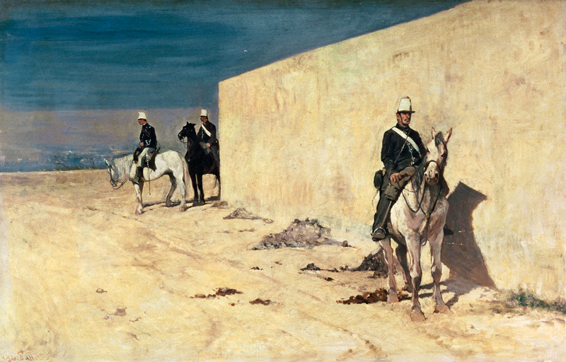 The Watch (The White Wall) from Giovanni Fattori