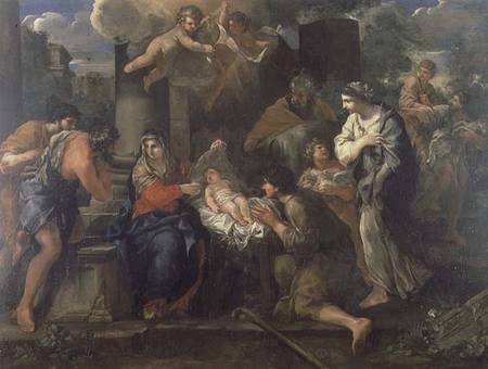 The Adoration of the Shepherds from Giovanni Francesco Romanelli