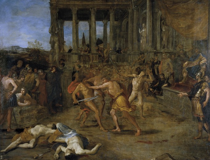 Gladiator Fights from Giovanni Lanfranco